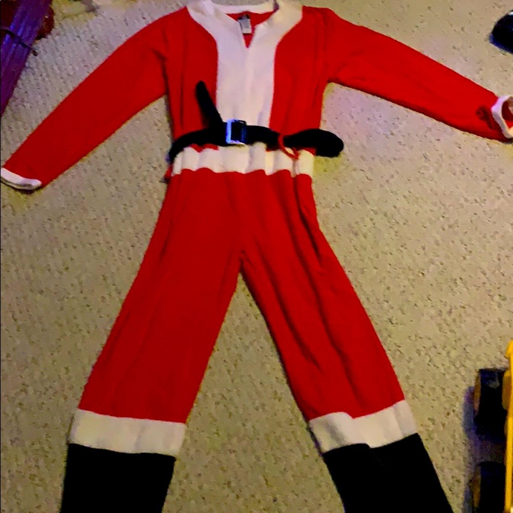 Santa Claus Pajama Big Kid Onsie-Medium